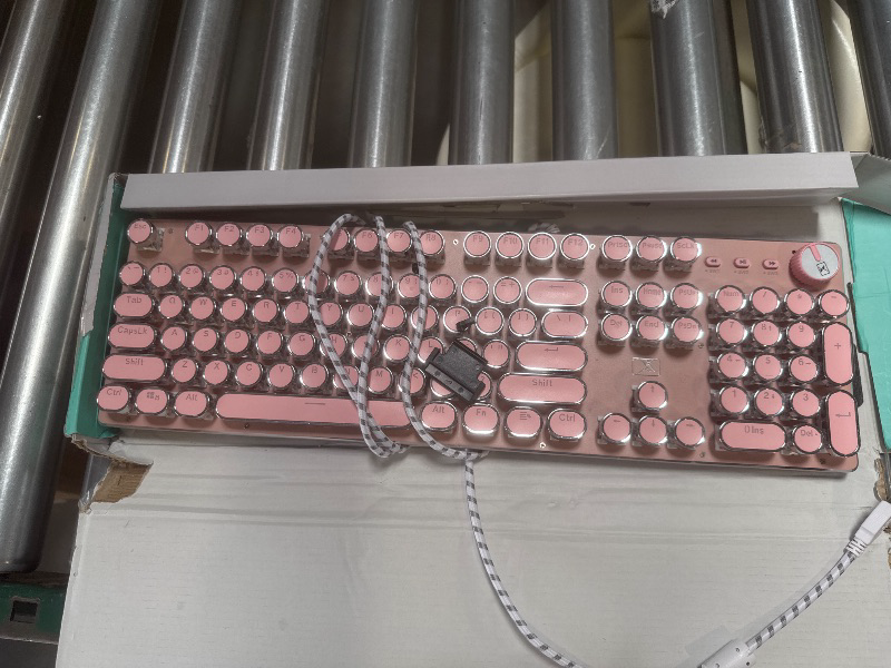Photo 1 of K901 Gaming Keyboard Retro Punk Typewriter