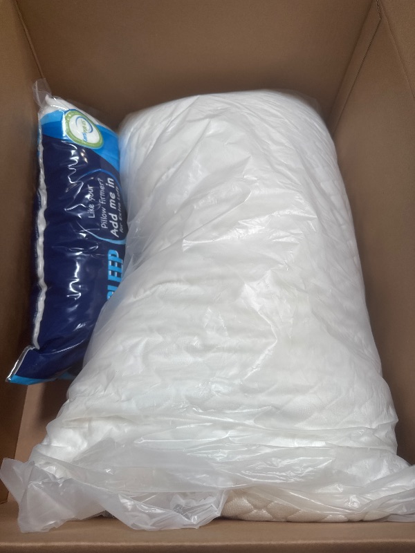 Photo 1 of Sidney Sleep Pillow for Side and Back Sleepers - Comfort for Neck and Shoulder Pain - Adjustable and Customizable Shredded Memory Foam Filling - Additional Foam Fill Included (White)
