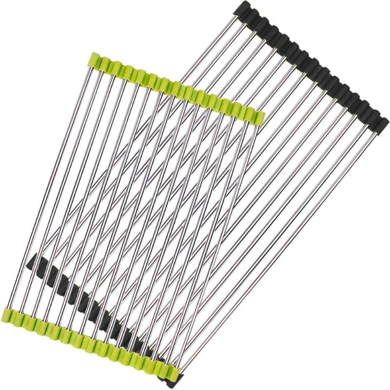 Photo 1 of 2 Packs Over The Sink Multipurpose Roll-Up Dish Drying Rack