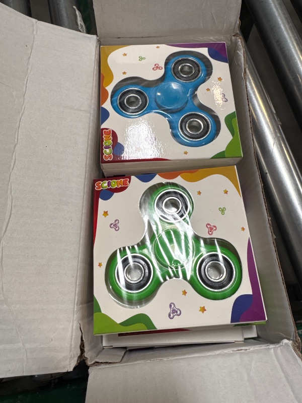Photo 1 of SCIONE Fidget Spinners, 25 Pack Birthday Party Gifts for Adults Kids, Treasure Box Toys for Classroom Prizes, Party Favors for Kids, Stress Anxiety ADHD Relief Fidgets Toy, Finger Hand Spinner