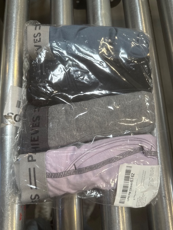 Photo 1 of Pair of Thieves Soft Cotton Boxer Briefs for Men Pack (4 Pack) - Tagless Underwear for Men Pack Lavender/Grey