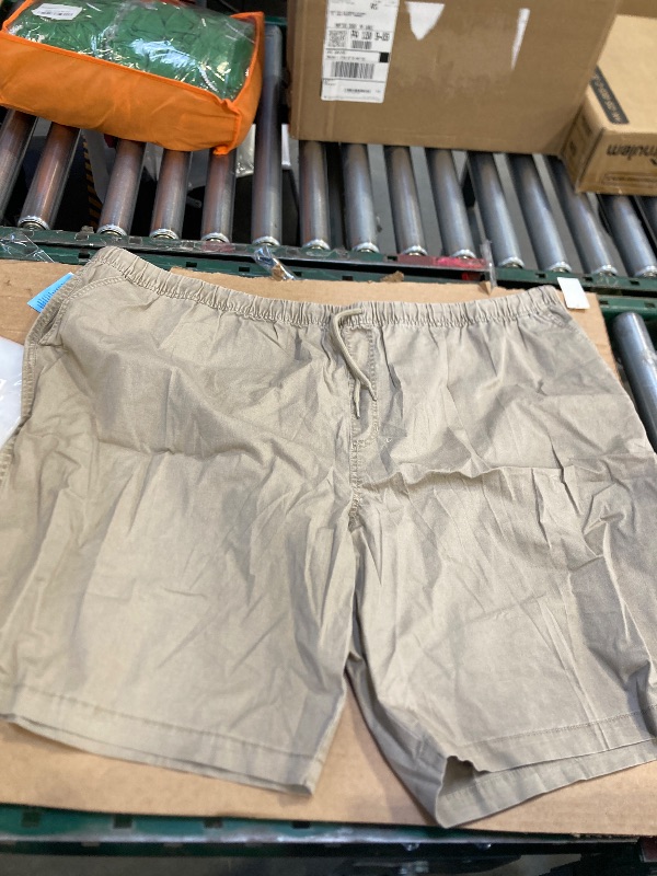 Photo 1 of IZOD Saltwater Mens Big and Tall Stretch Fabric Chino Short, 4x-large Tall, Beige