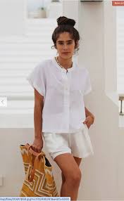 Photo 1 of a.n.a Womens Short Sleeve Blouse ( size small )