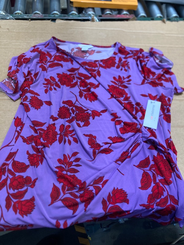 Photo 1 of Liz Claiborne Women's Purple and Red Blouse ( size xl ) 