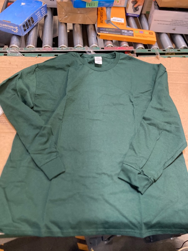 Photo 1 of Hanes Long Sleeve Cotton T-Shirt Mens Garment Dyed Tee Crewneck Cotton ( size xl ) 
