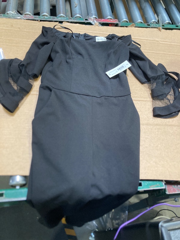 Photo 1 of Premier Amour Off the Shoulder Womens Long Sleeve Jumpsuit, 6, Black