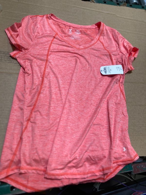 Photo 1 of 
Xersion Womens V Neck Short Sleeve Quick Dry Stretch Fabric Active T-Shirt size PS 
