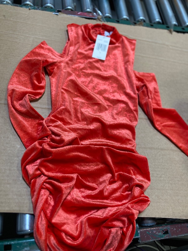 Photo 1 of Juicy by Juicy Couture Long Sleeve Cut Outs Bodycon Dress, Small, Red