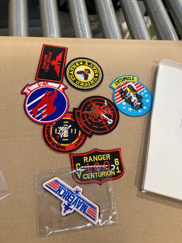 Photo 1 of XMJY 8 Pcs Pilot Patches, ebroidered Military Flight Patches for Tactical Backpacks Jackets Hats