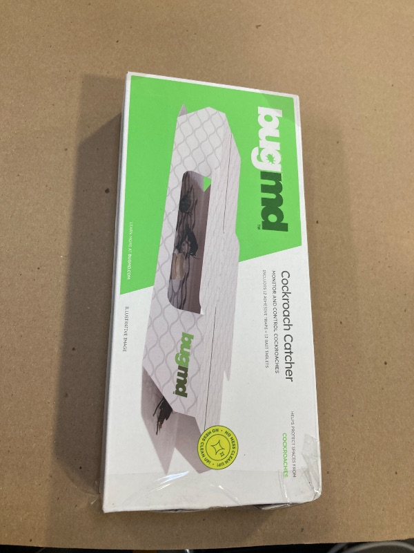 Photo 1 of BugMD Indoor Cockroach Killer & Roach Trap - Sticky Insect, Spider, Cricket Control for Home - Glue Traps Pest Defense, 12 Pack Sticky Bug Solution