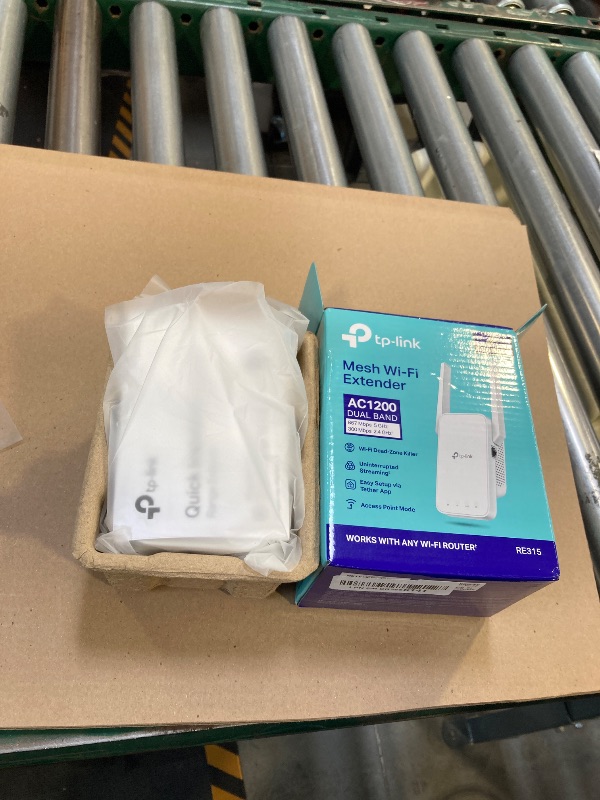Photo 1 of TP-Link AC1200 WiFi Extender, 2024 Wirecutter Best WiFi Extender, 1.2Gbps home signal booster, Dual Band 5GHz/2.4GHz, Covers Up to 1500 Sq.ft and 30 Devices ,support Onemesh, One Ethernet Port (RE315)