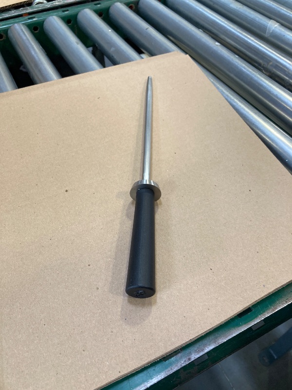 Photo 1 of Shun Cutlery Sora 9" Combination Honing Steel, Smooth and Micro-Ribbed Honing Rod, Built-In Angle Guide, Pakkawood Handle, Japanese Knife Sharpener for Professional and Home Chefs