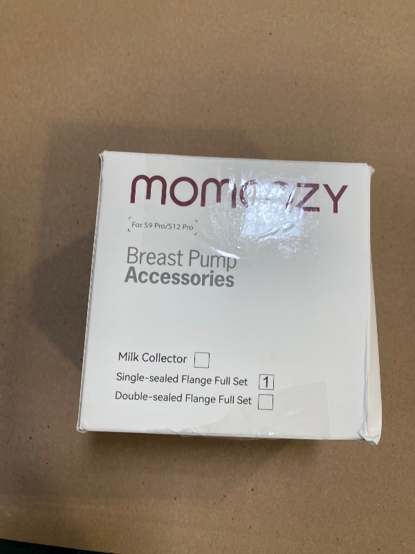 Photo 1 of Momcozy Original S9 Pro/S12 Pro Replacement Accessories, Only Compatible with Momcozy S9 Pro/S12 Pro Breast Pump NOT for S9/S12 (Single-Sealed Full Set Collector Cup with 24mm Flange,180ml, 1 Pack)