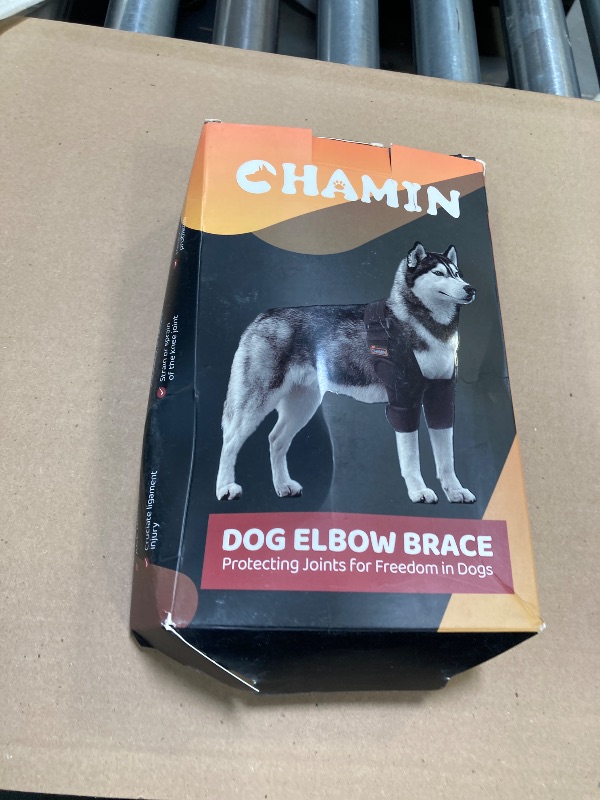 Photo 1 of CHAMIN Dog Elbow Brace for Elbow Support and Protection, Protector Pads Hygroma, Elbow Pads for Dogs Dysplasia, Calluses, Elbow Wound Healing,et(Both Legs,XS)
