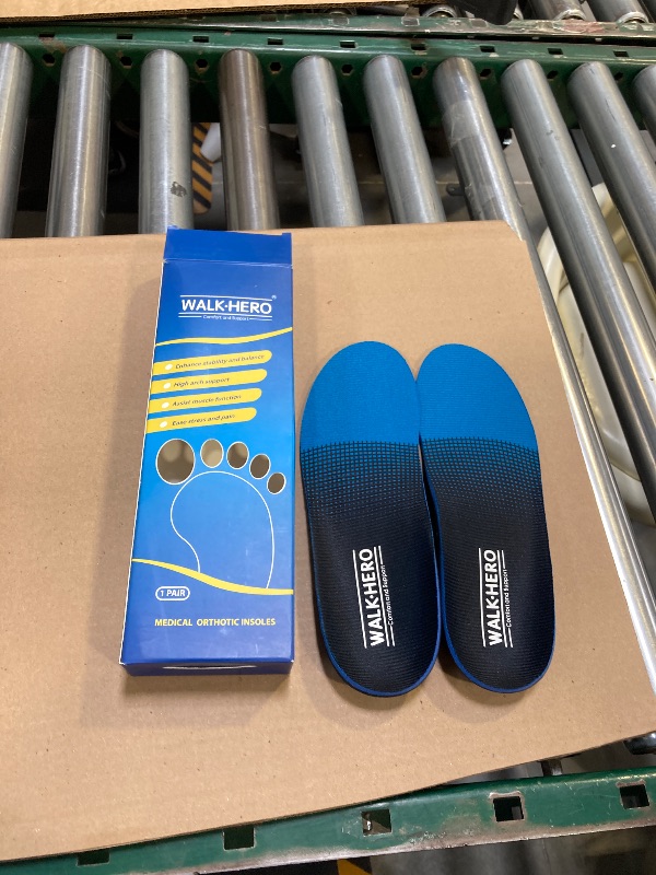 Photo 1 of Inserts Relieve Plantar Fasciitis - Flat Feet Insoles Arch Supports, Orthotic Insoles for Foot Pain Arch Pain Reduce Muscle Fatigue Absorb Shock (Mens 6-6 1/2 | Womens 8-8 1/2)