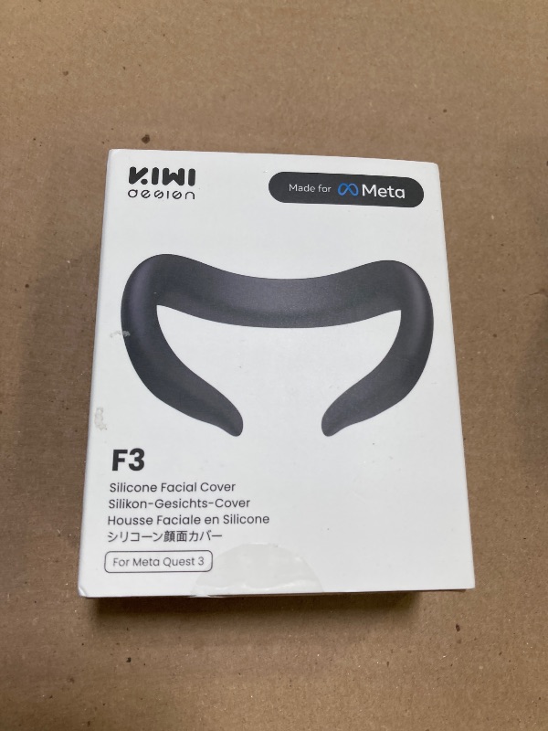 Photo 1 of KIWI design F3 Silicone Facial Interface Compatible with Meta/Oculus Quest 3, Sweatproof VR Face Cover Accessories, Not for Quest 3S