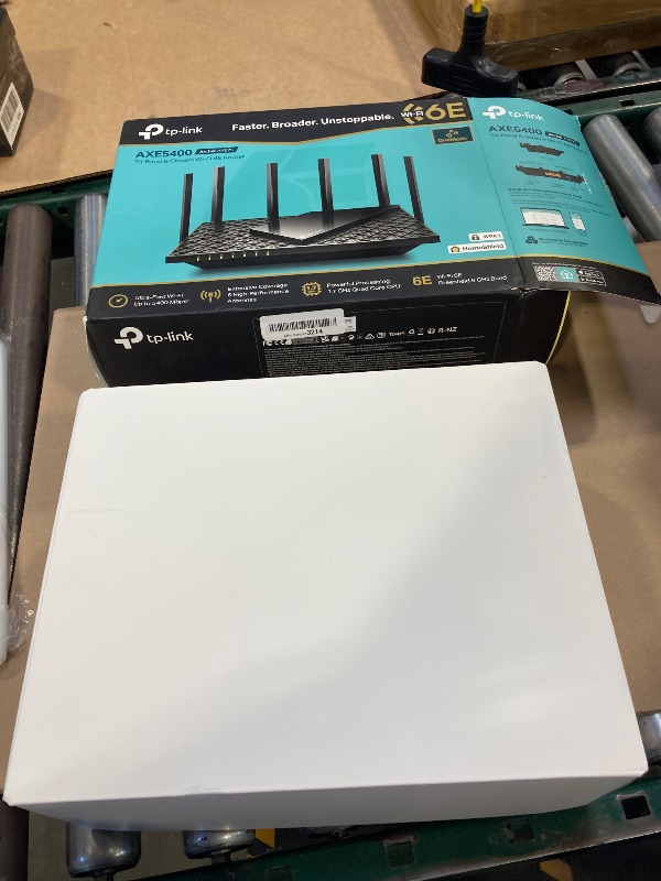 Photo 1 of TP-Link AXE5400 Tri-Band WiFi 6E Router (Archer AXE75)- Gigabit Wireless Internet Router, ax Router for Gaming, VPN Router, OneMesh, WPA3, Black