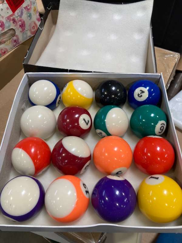 Photo 1 of Billiard Balls Set, Pool Table Triangle Ball Rack and 9-Ball Diamond Rack (Wood),  - Pool Table Accessories