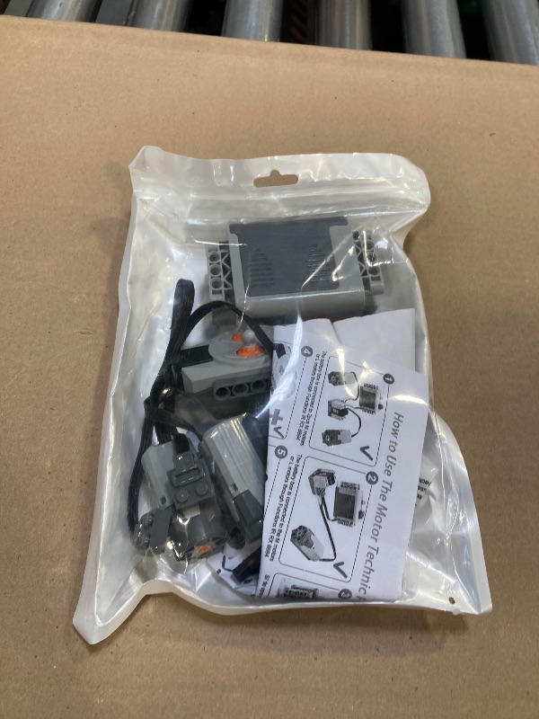 Photo 1 of 5-in-1 Motor Kit Compatible With Lego: Power Functions Technic Remote Control Set With Battery Box, Engine Parts, Controller, Steering Servo, Building Block Gears Starter (5 in 1 Set)