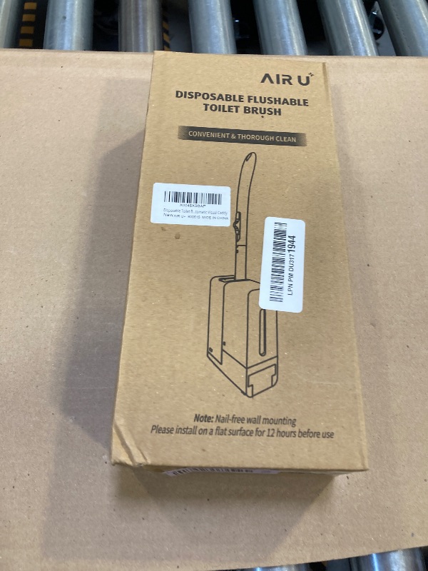 Photo 1 of AIR U+ Disposable Toilet Brush Wand for Scrubbing Bubbles Flushable Refills, Wall Mount Toilet Cleaning System with 24 Refills + 1 Toilet Wand + 1 Automatic Visual Caddy