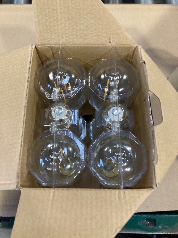 Photo 1 of TJOY Edison Light Bulbs 60W Equivalent, Dimmable Vintage LED Light Bulbs, E26 Medium Base, Warm White 2700K, ST58, 8W, 800LM, 80+ CRI, Antique Decorative Filament LED Bulb, Clear Glass, 6 Pack