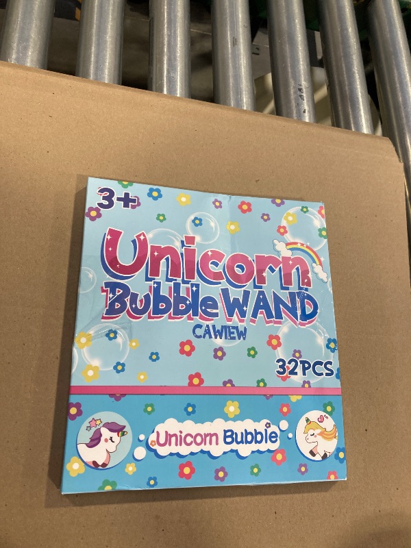 Photo 1 of 32 Piece Mini Unicorn Bubble Wand with Gift Box, Pastel Unicorn Party Favors for Kid, Toddler Girl Birthday Parties Decoration, Goodie Bag Stuffers Supplies, Bubbles Gift Toy Bulk, Carnival Prizes