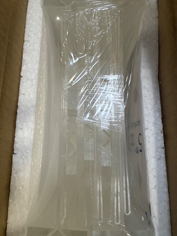 Photo 1 of EHWINE 10 Pack Acrylic Sign Holders - 5 x 7, Double-Sided Stand Up Table Top Sign Holders, Clear Acrylic Picture Frame Menu Flyer Paper Display Stand for Office Business Store Wedding Party