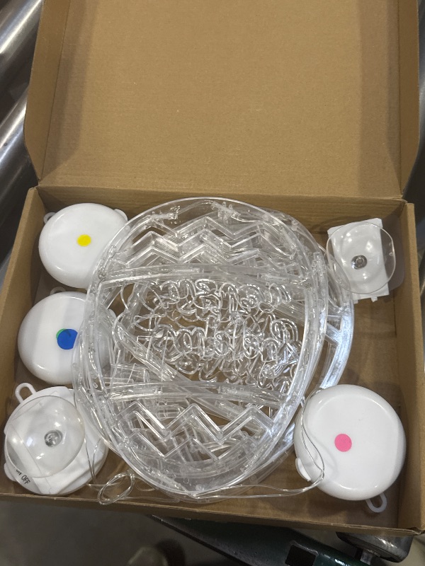 Photo 1 of [Timer] 4 Pack Easter Egg Window Lights, Easter Eggs Decorations Lights with Suction Cup, Easter Lights Battery Operated Easter Window Decorations for Home Indoor Easter Party Decor