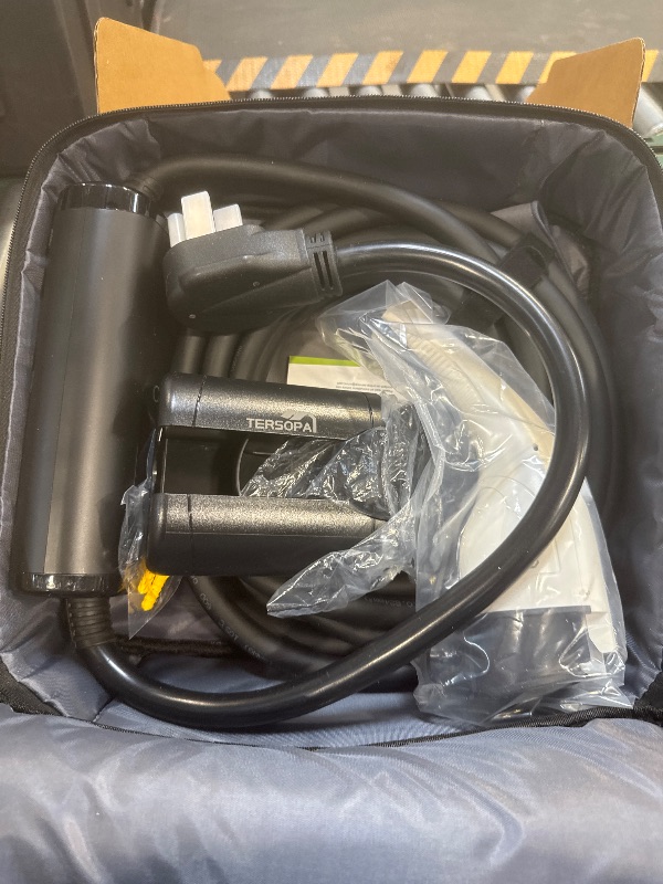 Photo 1 of TERSOPA Level 2 EV Charger 32A 240V Portable with NEMA14-50 Plug, Adjustable Current & Time Delay, Electric Vehicle Charging Station 25ft Cable for J1772 EV