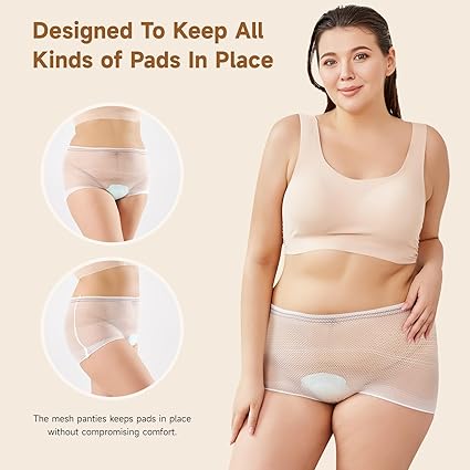 Photo 1 of Disposable Mesh Panties 20 Count Mesh Postpartum Underwear Maternity Underwear Postpartum for Women Carer Soft, Breathable, Stretchy Briefs