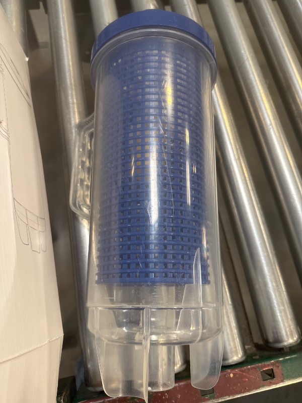 Photo 1 of POOLAZA Pool Leaf Canister for Pool Vacuum, Professional Pool Leaf Catcher for Pool Vacuum with Large Plastic Mesh Basket & Mesh Bag, Inline Pool Vacuum Filter Attachment Fits 1-1/2” Pool Vacuum Hose