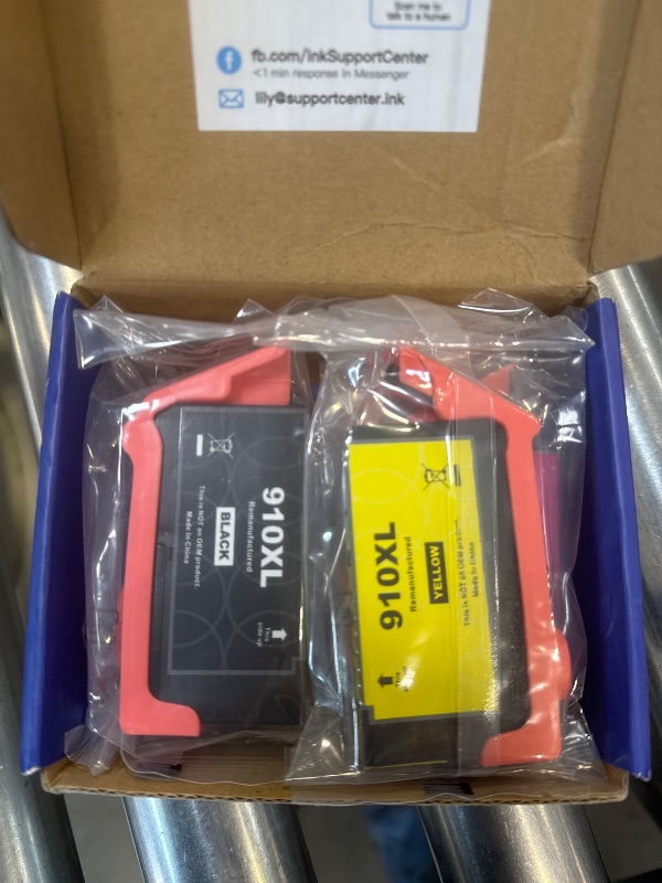 Photo 1 of 910XL Ink for 910XL Ink Cartridges Combo Pack Replacement Work with OfficeJet 8015e 8022e 8010 8022 OfficeJet Pro 8025e 8028e 8035e 8020 8025 8028 8030 8035 Printers 4 Pack (Black Cyan Magenta Yellow)