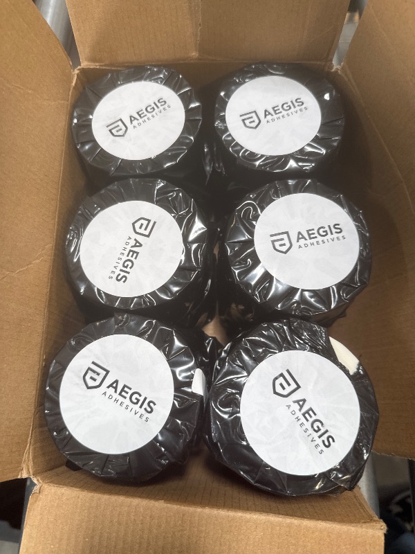Photo 1 of Aegis Adhesives - 2” X ½” Direct Thermal Labels for Barcodes, Return Address, File Folders, Perforated & with Compatible with Rollo, Zebra, & Other Desktop Label Printers (12 Rolls, 2400/Roll)