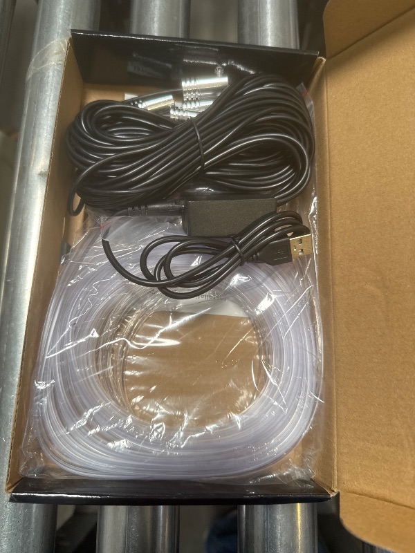 Photo 1 of Interior Car Lights with Wireless APP and Remote Control, 5 in 1 RGB Ambient Lighting Kit with 236 inches Fiber Optic, 16 Million Colors Car Neon Strip with Music Mode