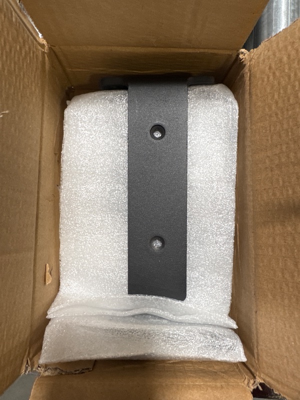 Photo 1 of Starunder 4 Pack Floating Shelf Brackets, 6 Inch Heavy Duty Industrial Shelf Bracket, Black Metal L Brackets for Shelves Support DIY(1/5 Inch Thicked)
