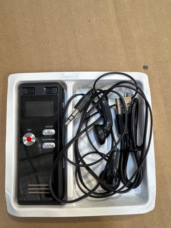 Photo 1 of 64GB Digital Voice Activated Recorder with Playback - 4552 Hours Audio Recording Device, 3072Kpbs HD Dual MIC Tape Recorder Device for Lecture A-B Repeat, MP3 Player,?64GB TF Card Included?