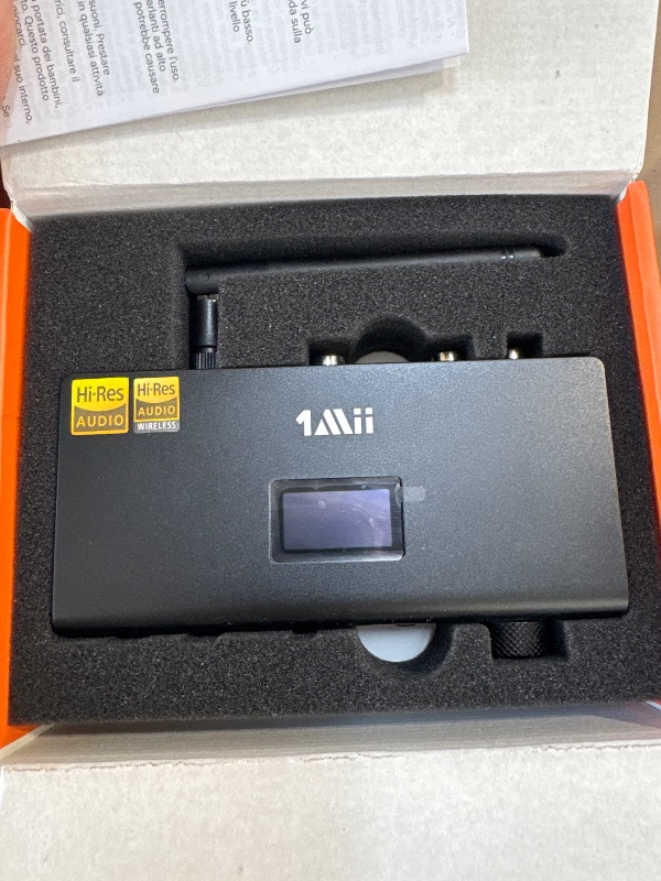 Photo 1 of 1Mii DS700 HiFi Bluetooth Audio Transmitter Receiver for TV, Long Range Wireless Adapter with Audiophile DAC, LDAC, aptX HD/LL, LCD Display, Optical Coaxial RCA Audio Interface