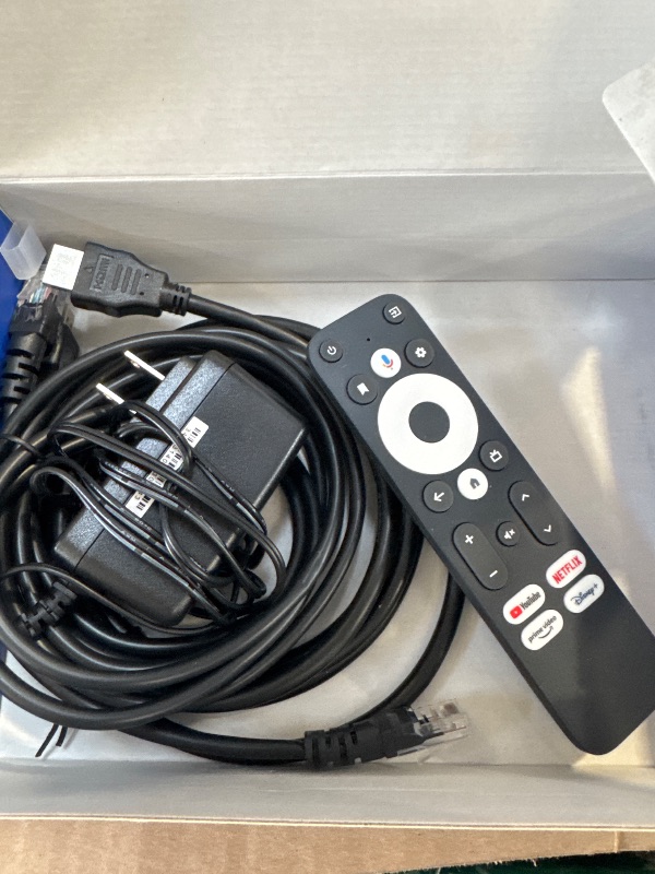 Photo 1 of Android 14.0 TV Box - G1 Smart TV Box Compatible with Netflix Google Certified, 4GB +32GB Streaming Media Player, 4K HDR10+/Dolby Vision/Dolby Digital+/DTS, WiFi 6, BT 5.0, Voice Control/Chromecast