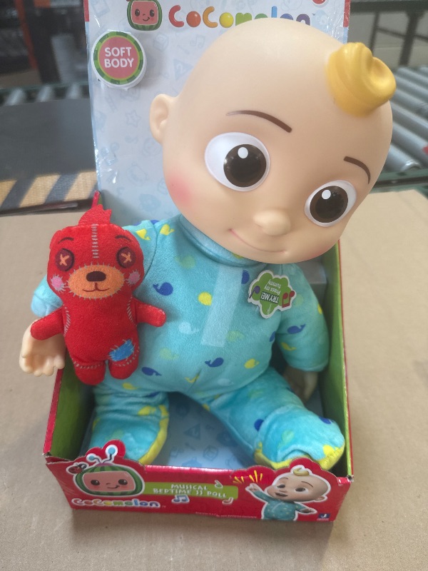 Photo 1 of CoComelon Musical JJ Plush Doll - Press Tummy to Sing Bedtime Song Clips - Includes Feature and Small Pillow Plush Teddy Bears