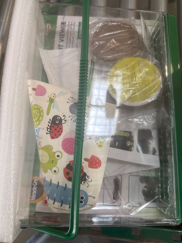 Photo 1 of Miracle GRO My First Root Viewer- Decorate & Plant Your Own Garden - Stem Kit for Kids - Soil & Vegetable Seeds Included - Science Educational Teens Kids Gardening Set Age 6+, Multicolor