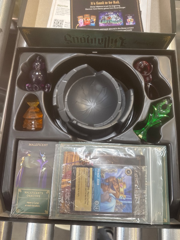 Photo 1 of Ravensburger Disney Villainous Introduction to Evil Family Strategy Board Game with Exclusive Disney Lorcana TCG: Shimmering Skies Promo Card for Ages 10 and Up