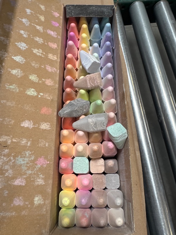 Photo 1 of Crayola Ultimate Washable Chalk Collection (64ct), Bulk Sidewalk Chalk, Outdoor Chalk for Kids, Anti-Roll Sticks, School Supplies