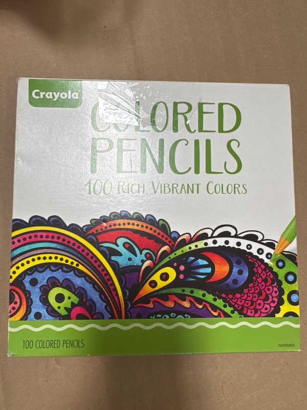 Photo 1 of Crayola Adult Colored Pencil Set (100ct), Premium Coloring Pencils For Adult Coloring Books, Gifts for Teens & Adults, 12+