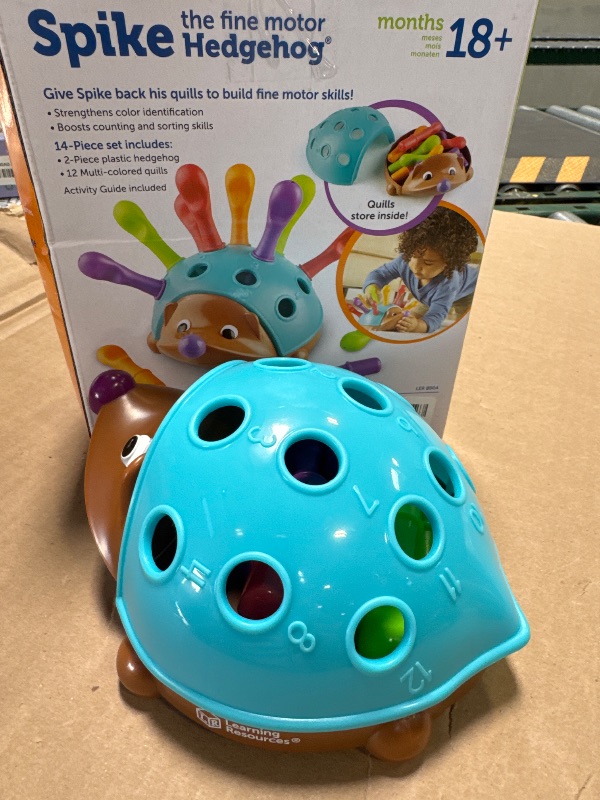 Photo 1 of Learning Resources Spike The Fine Motor Hedgehog, Toddler Learning Toys, Fine Motor and Sensory Toys, Kids Easter Basket Stuffers, Ages 18+ Months,14 Pieces