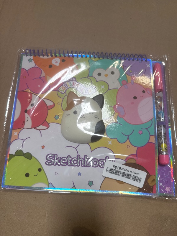 Photo 1 of Squishmallows Original Sketchbook, Over 20 Stationery Supplies, Features Scrapbook Stickers, Cam the Cat Fidget Toy, Drawing Paper, Great Kids Craft, Coloring Books for Kids Ages 4-8