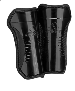 Photo 1 of adidas Unisex-Child Performance Youth Sock Shin Guards, Black/White, Medium