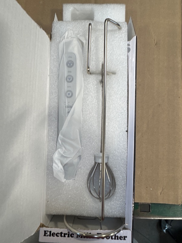 Photo 1 of BSRGMS Milk Frother Handheld with Stand, Electric Whisk 3 Speed Adjustable, Drink Mixer with Stainless 3 Whisk, Rechargeable Hand Frother Wand, Foam Maker for Latte Cappuccino Hot Chocolate Egg Silver