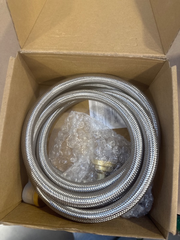 Photo 1 of 6FT Propane Hose Adapter 1lb to 20lb with Gauge, Propane Tank Adapter Hose 20 lb to 1 lb, Propane Tank Hose, Propane Grill Hose Fit for Weber Q Grill, Coleman Camping Stove, Mr Buddy Heater