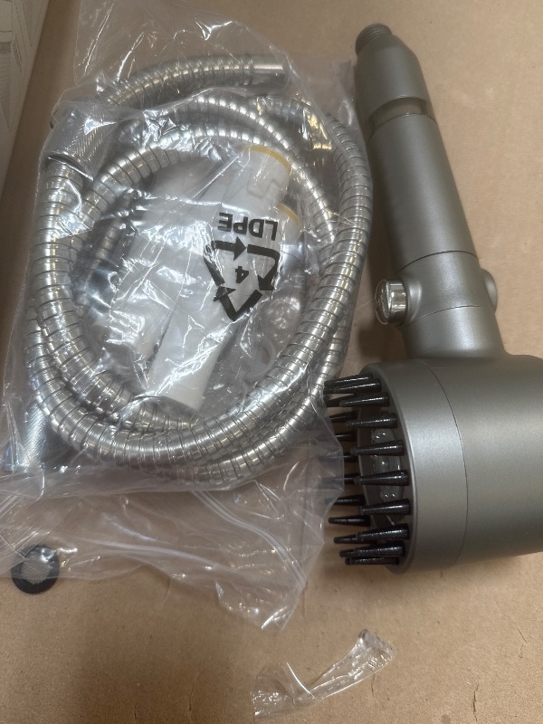 Photo 1 of JOMST Filtered Shower Head with Handheld,High Pressure Shower Head 4 Spray Modes,ShowerHead with ON/OFF Switch for Pets,Built-in Power Wash to Clean Tub,Shower Heads Combo with Stainless Steel Hose