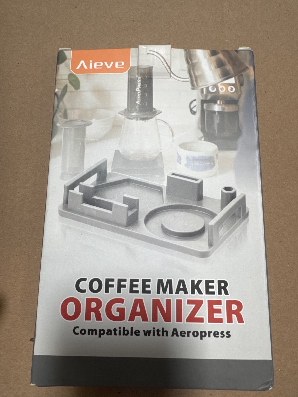 Photo 1 of Aieve Coffee Station Organizer Compatible with Aeropress Coffee Maker, Coffee Storage Caddy Coffee Filter Holder